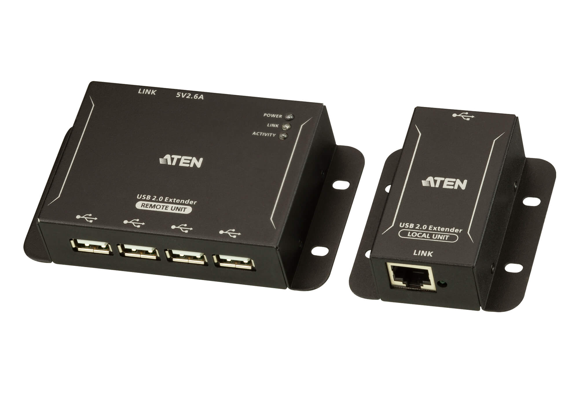 Aten 4-Port USB 2.0 CAT 5 Extender (Up to 50m) Aten 4-Port USB 2.0 CAT 5 Extender (Up to 50m)